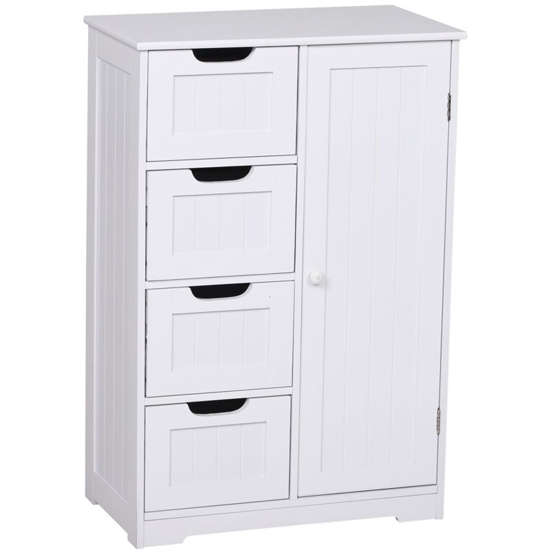 foto del prodotto easy comfort easycomfort mobile da bagno con 4 cassetti e 1 armadietto ripiano regolabile a 3 altezze vernice ecologica anti ribaltamento in mdf