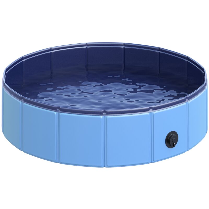 foto del prodotto easy comfort easycomfort piscina per cani animali domestici portatile pieghevole in pvc blu 80x20cm