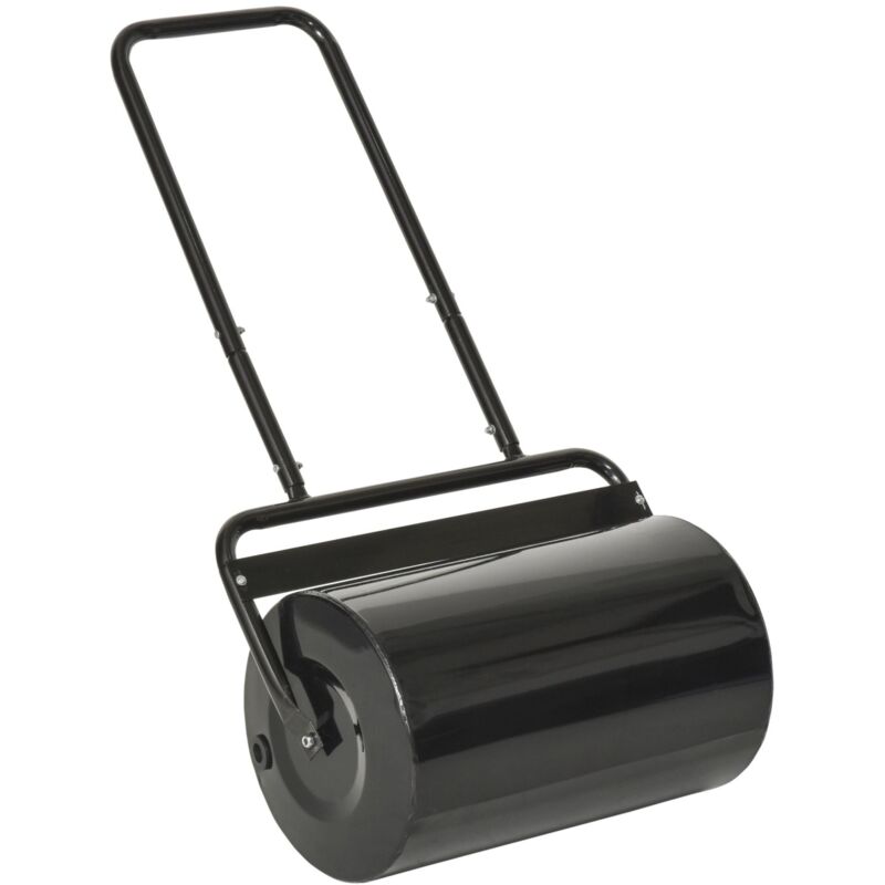foto del prodotto easy comfort easycomfort rullo da giardino 32x50cm in metallo impermeabile nero, serbatoio fino 38 litri acqua o sabbia 