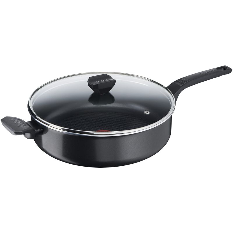 foto del prodotto easy cook clean padella 28 cm, rivestimento antiaderente, indicatore della temperatura con segnale termico, nero, b5553733, adatta a tutti i piani