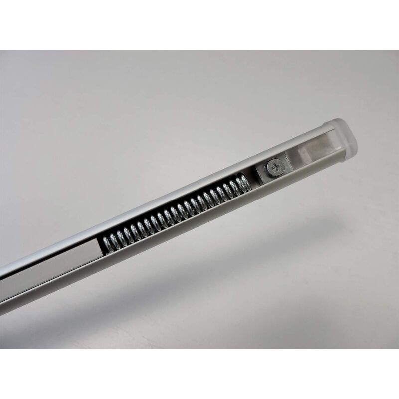 foto del prodotto easy eam222 bacchetta a molla, alluminio anodizzato, argento, diametro 13 mm, estensibile 39 60 cm