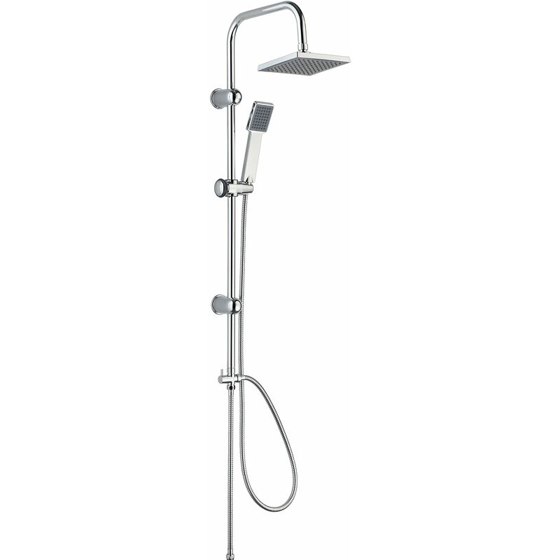 immagine 0 del prodotto easy energy dx12004 a, colonna doccia senza miscelatore, doccia con ampio getto a pioggia 170 x 170 mm e doccetta, colonna doccia, ideale per il