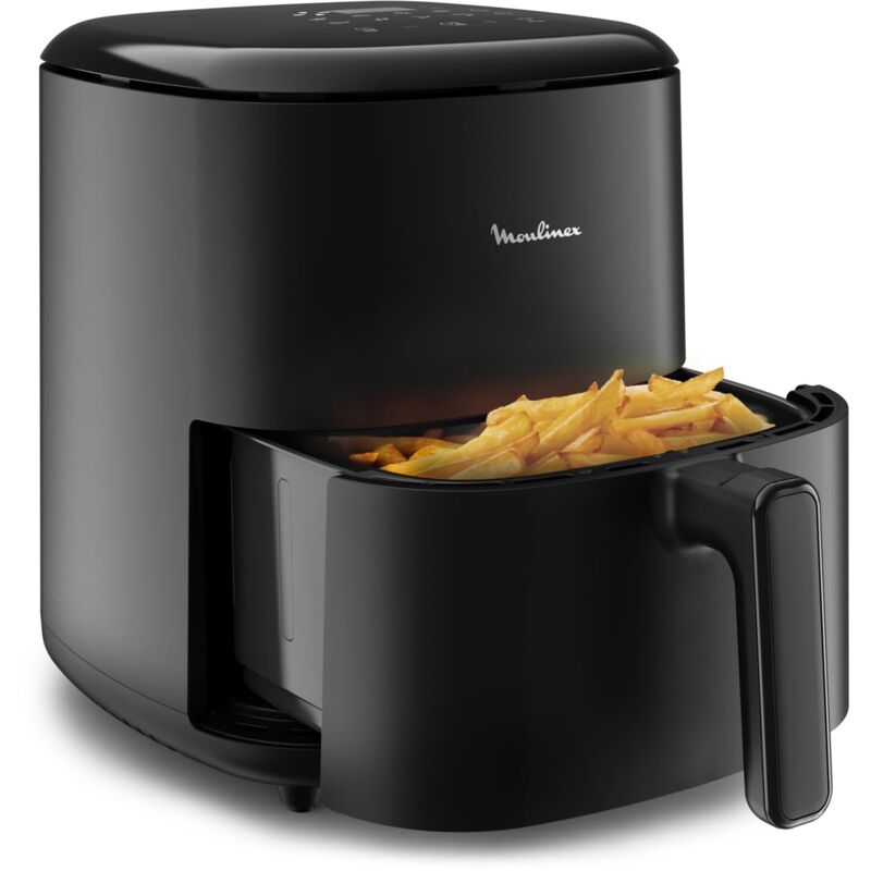 foto del prodotto easy fry max friggitrice ad aria, 5 litri 1kg , capacit 6 persone, 1500 w, 10 programmi di cottura, risultati veloci, touchscreen, cestello