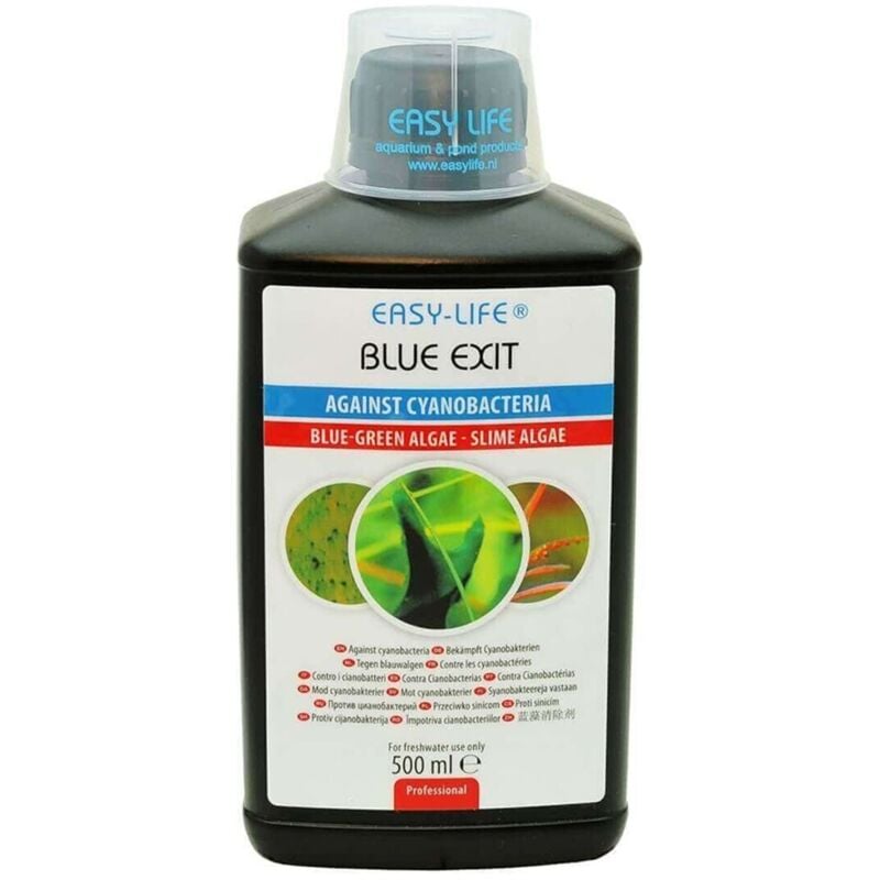 foto del prodotto easy life blue exit combatte efficaciemente i cyanobatteri negli acquari d acqua dolce formato 500 ml