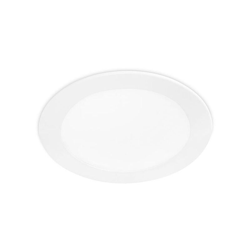 foto del prodotto easy round 170mm downlight en formato circular con luz led blanco neutro 4000k en color blanco