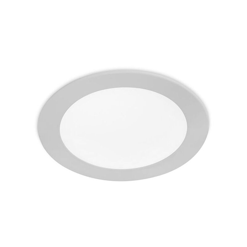 foto del prodotto easy round downlight redondo con luz led en color blanco fr o 6000k 120mm en color gris