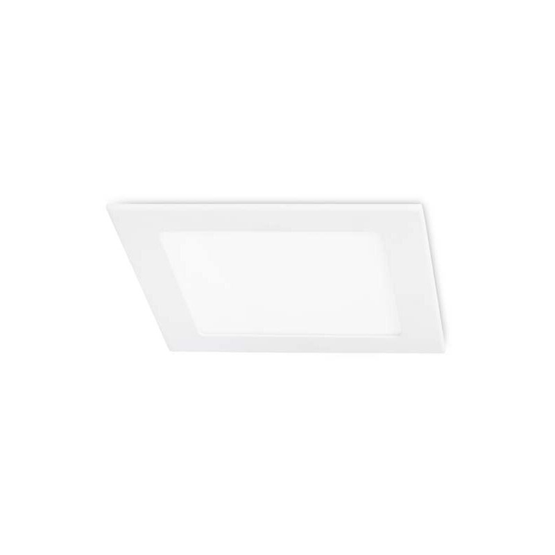 foto del prodotto easy square 170mm downlight en forma cuadrada con luz led blanco neutro 4000k en color blanco