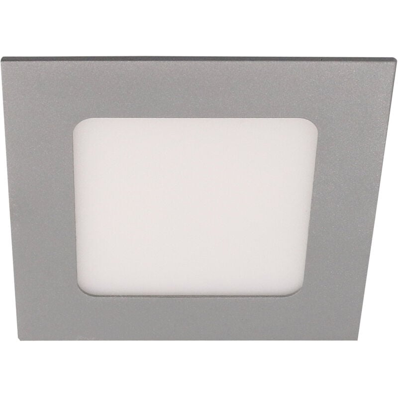 foto del prodotto easy square downlight cuadrado con luz led blanco neutro 4000k en color gris