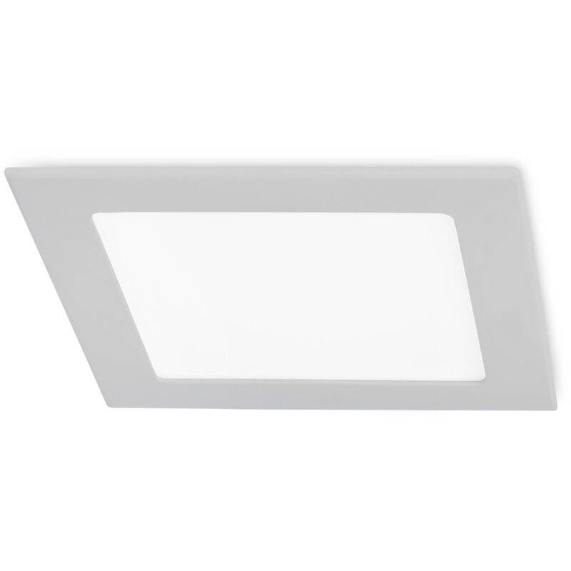 foto del prodotto easy square downlight cuadrado con luz led blanco neutro 4000k en color gris