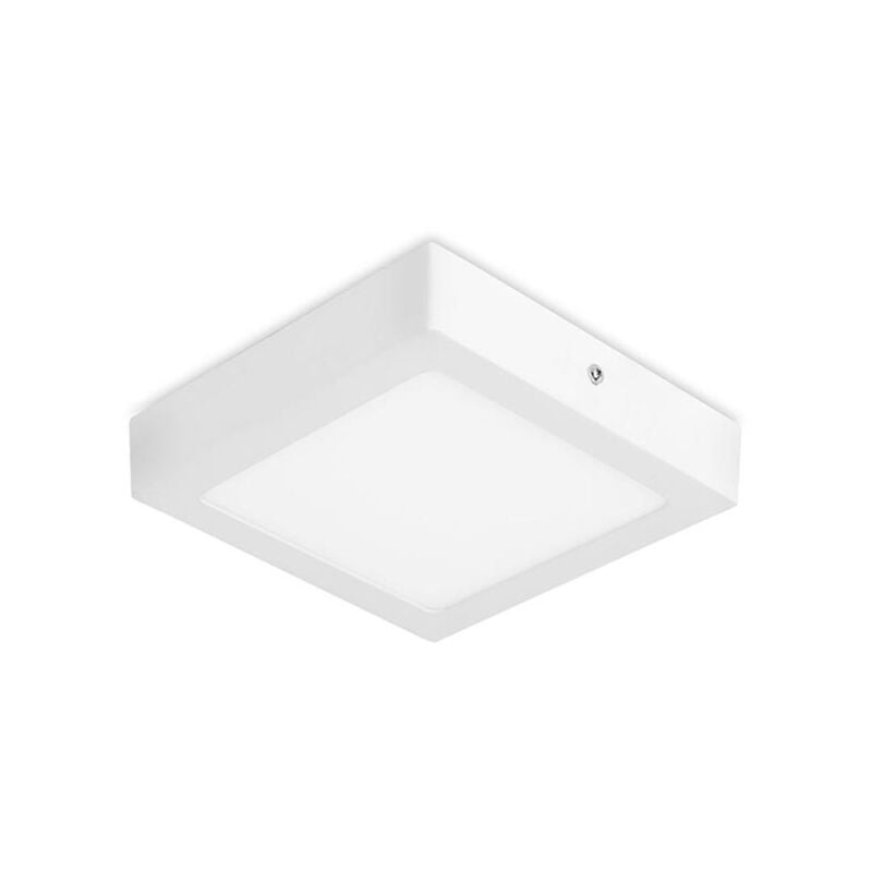 foto del prodotto easy square surface downlight cuadrado con luz blanco c lido 3000k en color blanco
