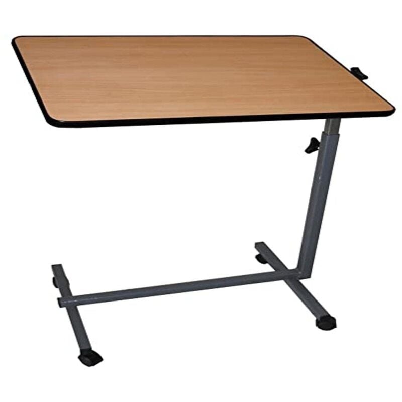 foto del prodotto easy, tavolino multiuso, tavolino a rotelle pieghevole, leggero, multiuso, color legno