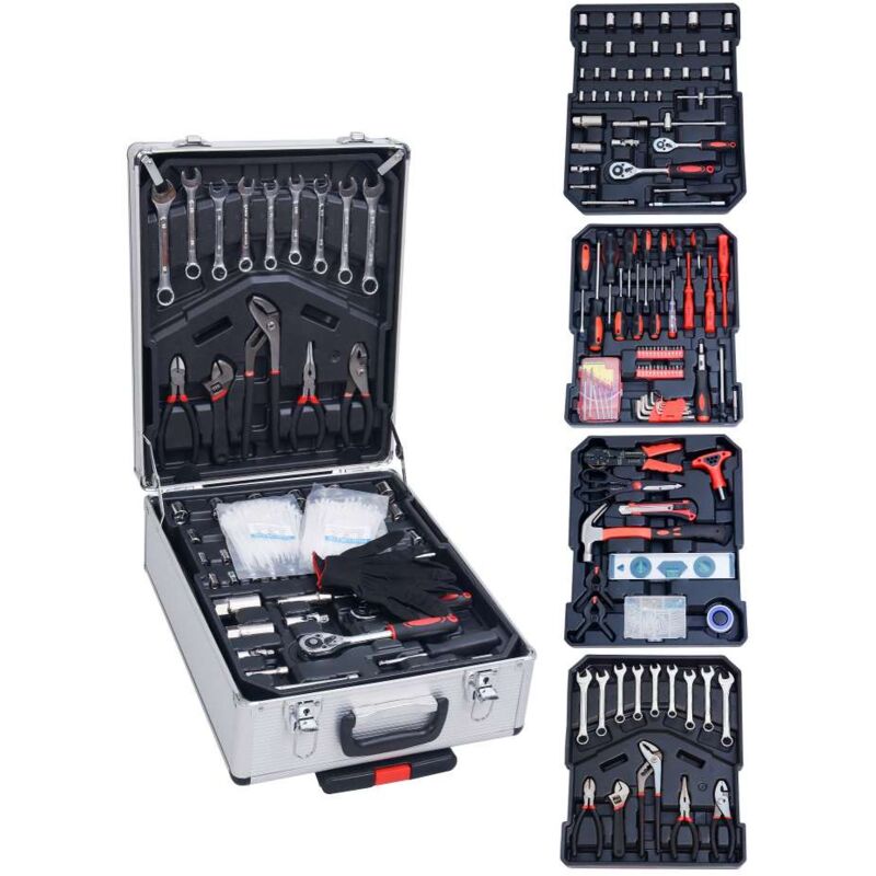 foto del prodotto easy tools trolley attrezzi grigio nero 826 pezzi
