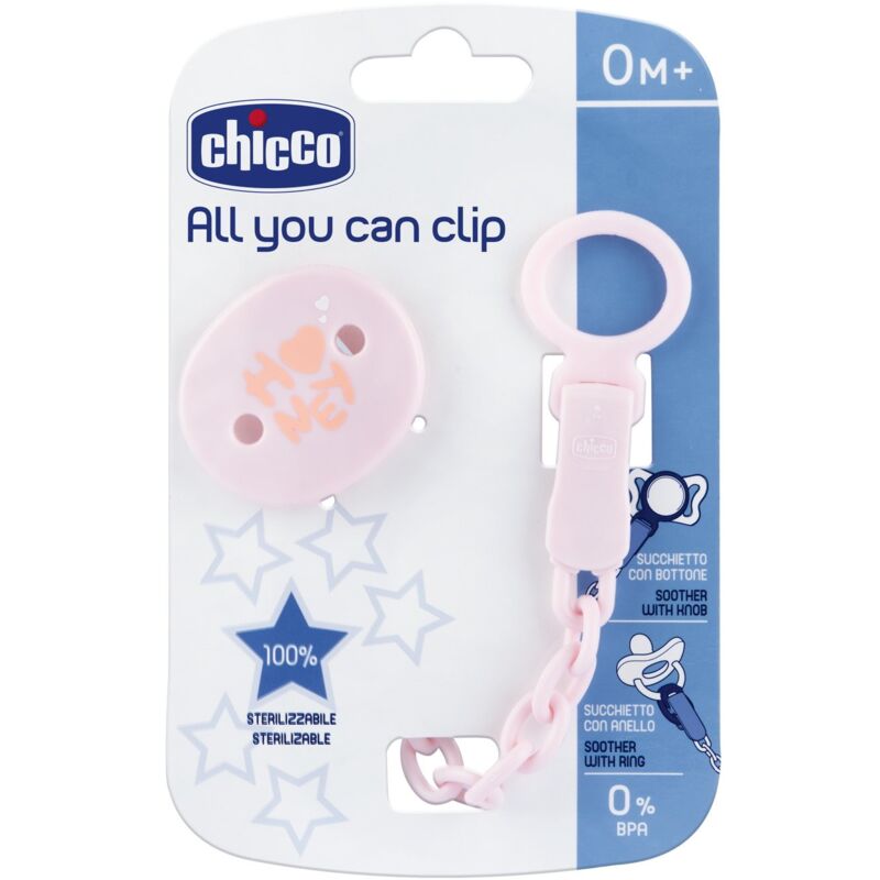 foto del prodotto easyclip con catenella rosa