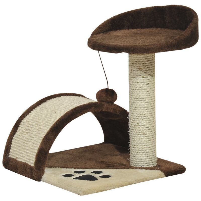 foto del prodotto easycomfort albero per gatto, marrone, 36x36x44cm