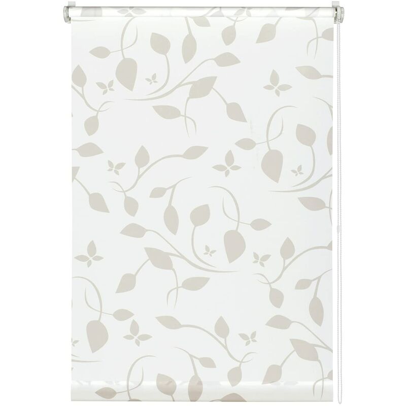 foto del prodotto easyfix tenda a rullo decorativa 100 scandinavian con fissaggio a incastro o con adesivo, montaggio senza trapano né viti, opaco, traslucido, bianco/naturale, 80 x 210 cm - gardinia