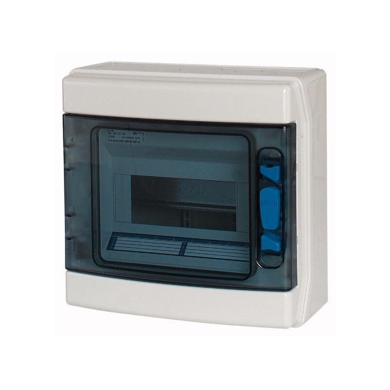 foto del prodotto eaton centralino a parete ika 8 moduli ip65 porta trasparente 174205