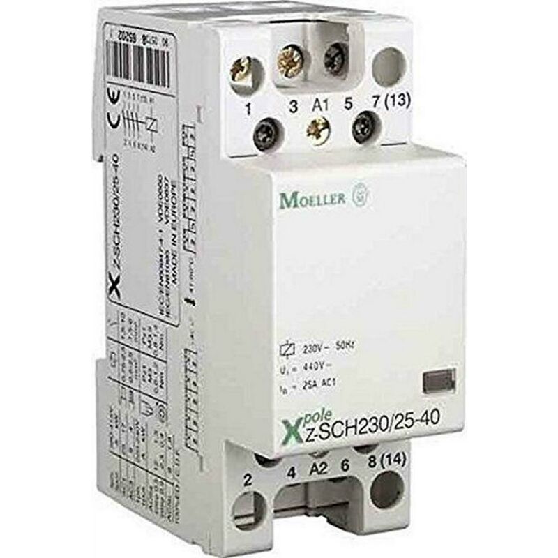 foto del prodotto eaton contattore modulare 4p na 230v 25a 2 moduli 248847