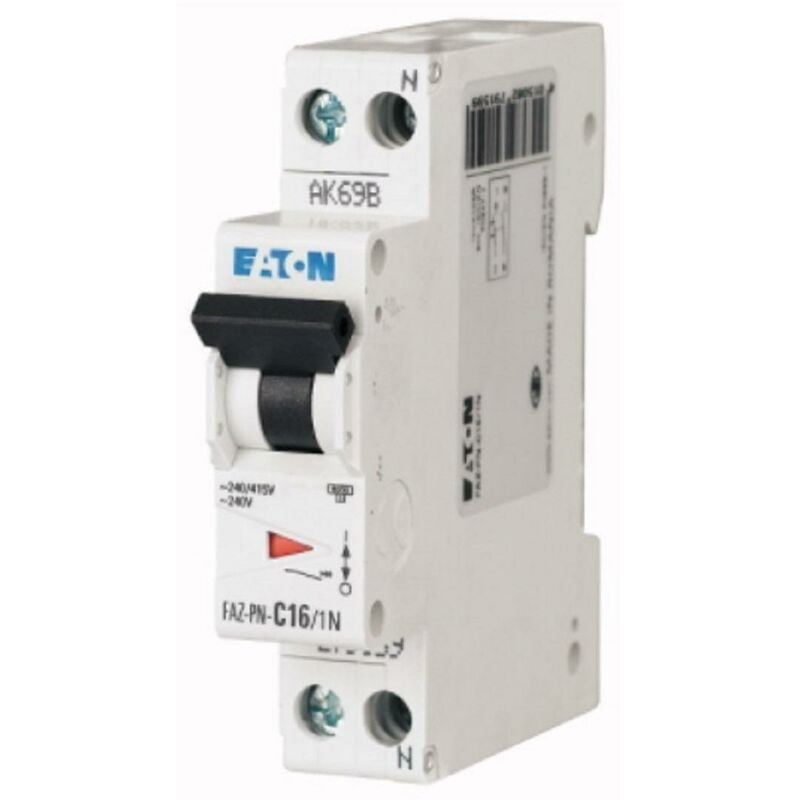 foto del prodotto eaton faz pn c20 1n interruttore magnetotermico 6ka 1n 1mod. 279160