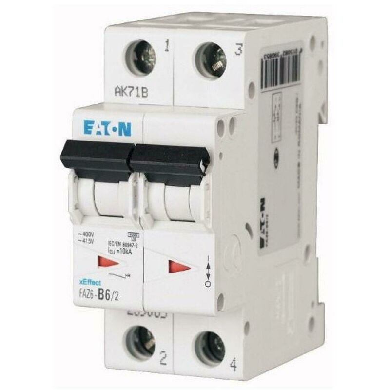 foto del prodotto eaton faz6 c20 2 interruttore magnetotermico 6ka 2p c 20a 239104