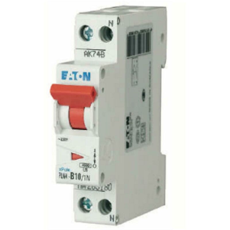 foto del prodotto eaton interruttore automatico modulare magnetotermico 1p n 10a 4500 1m 263190