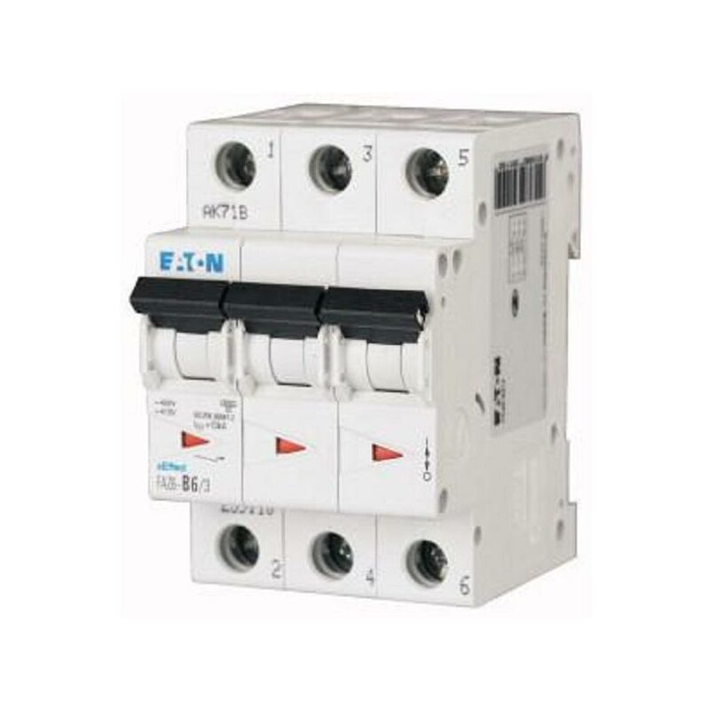foto del prodotto eaton interruttore faz6 c10 3 interruttore magnetotermico 6ka 3p c 10a