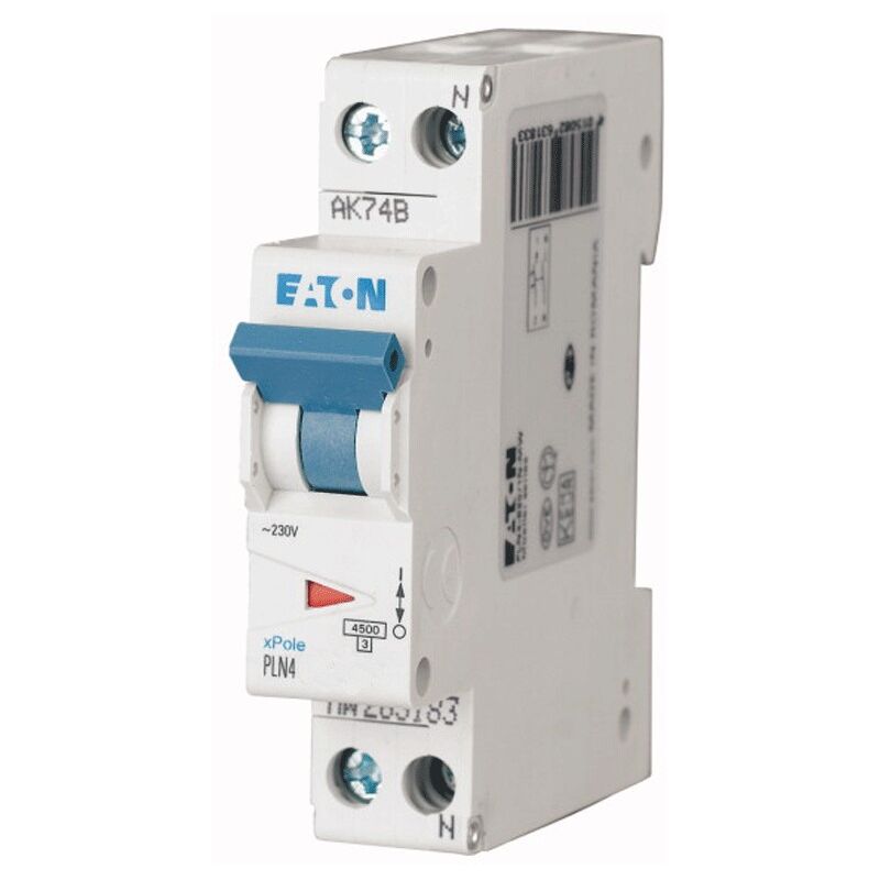 foto del prodotto eaton interruttore magnetotermico 20a 1p n 4,5ka 1 modulo 263193