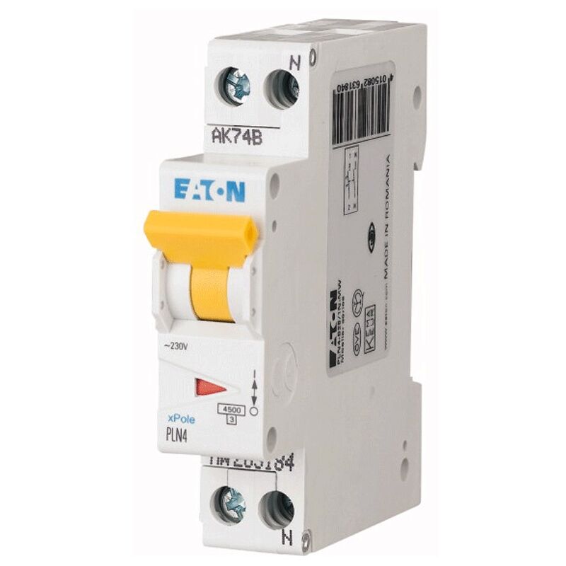 foto del prodotto eaton interruttore magnetotermico 25a 1p n 4,5ka 1 modulo 263194