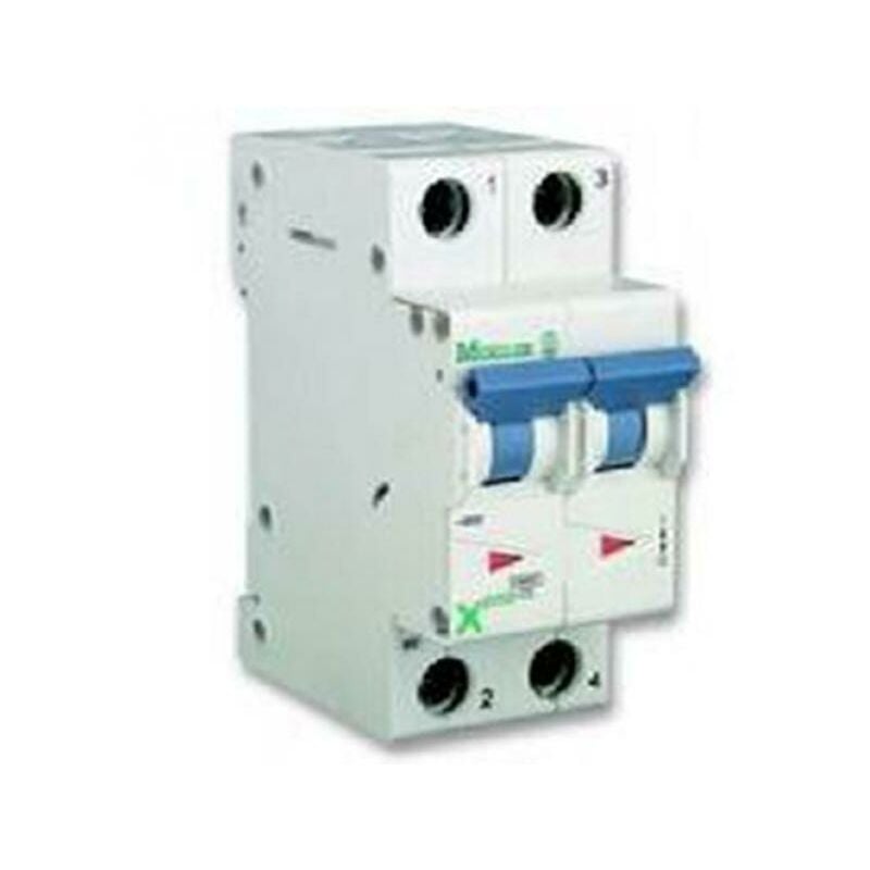 foto del prodotto eaton interruttore magnetotermico automatico modulare 2x20a 4500 ka 2 poli c20a 243279