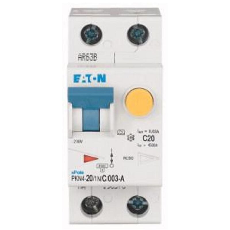 foto del prodotto eaton magnetotermico pkn4 20 1n c 003 a mtd.1n 20a c 0,03 4,5