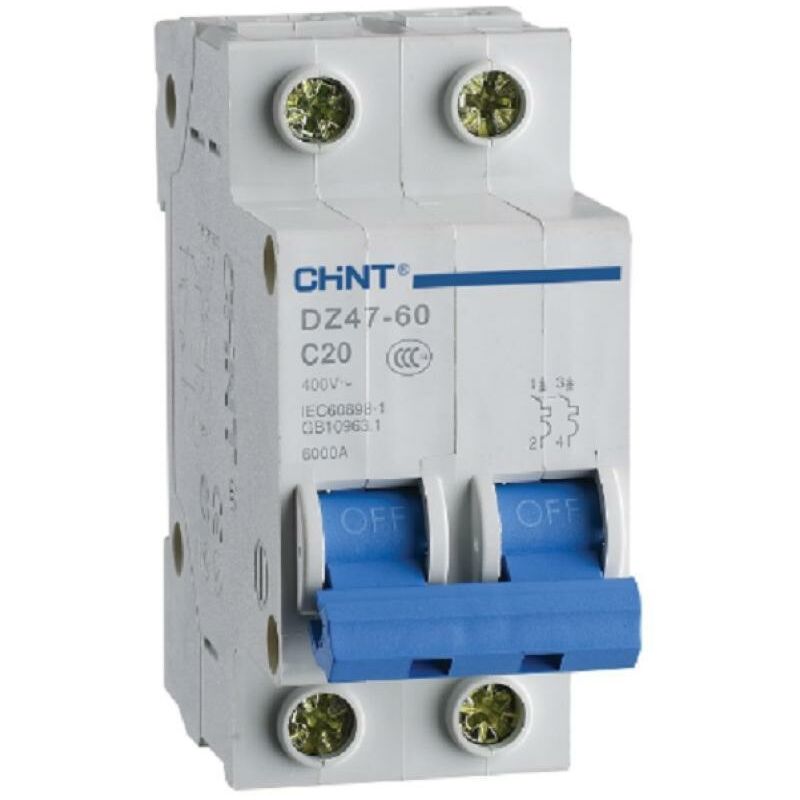 foto del prodotto eb c32 1pn 4,5 interruttore magnetotermico 1p n 32a curva c 2m 328392 chint