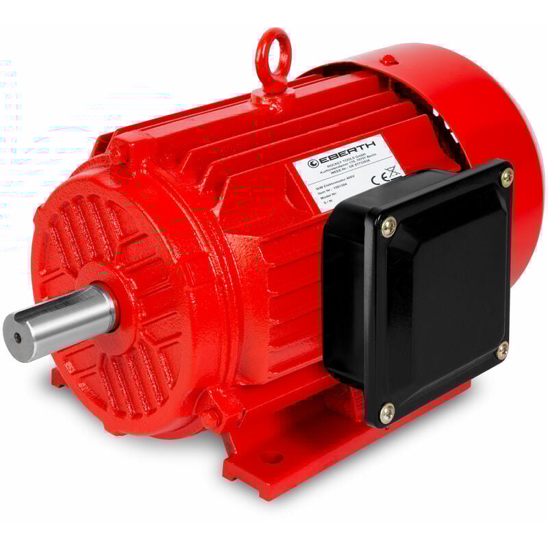 foto del prodotto eberth 400v motore elettrico trifase con 3kw di potenza, motore compressore in alluminio, velocit 2880giri min, corrente 6,4a, fattore di potenza