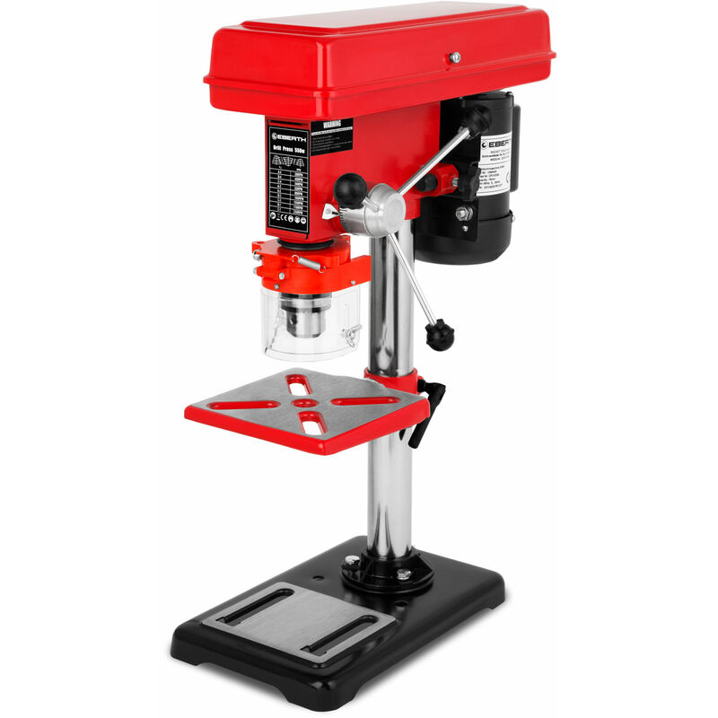 foto del prodotto eberth 550 watt trapano a colonna da banco 60mm corsa mandrino, 3 16 mm capacit del mandrino, 5 livelli di velocit , tavolo di trapano