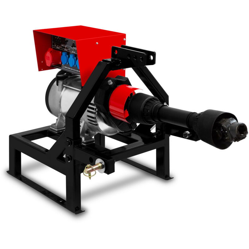 foto del prodotto eberth generatore a presa di forza 18,75 kva, generatore di emergenza avr, 3x230v 1x400v ip44, presa di forza 1 3 8 6 denti, sospensione a 3