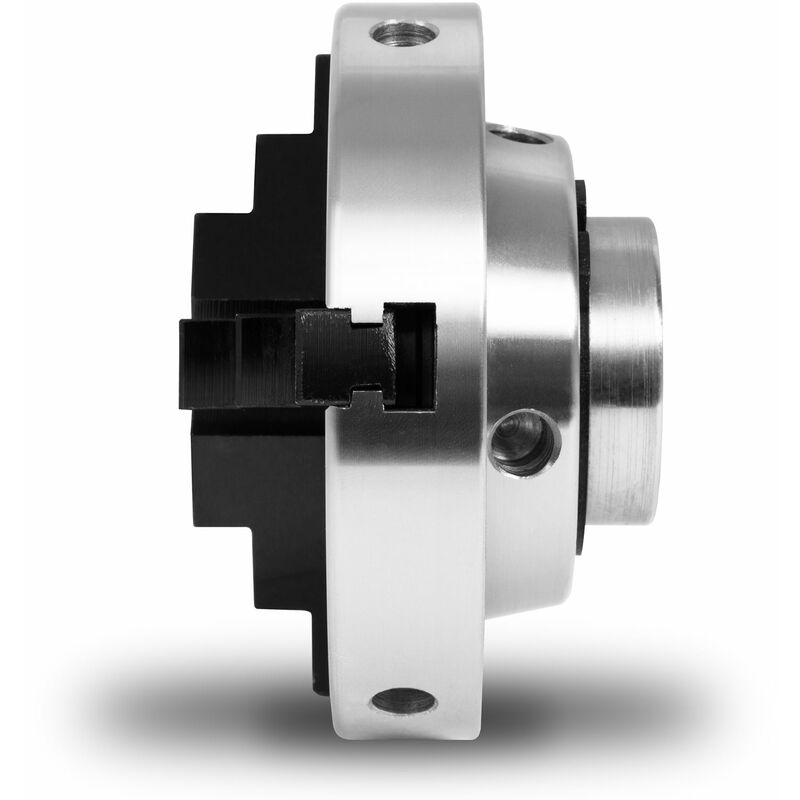foto del prodotto eberth mandrino a tre griffe con diametro di 100 mm, mandrino a 3 griffe autocentrante, filettatura di collegamento m33x3,5, accessori per tornio,