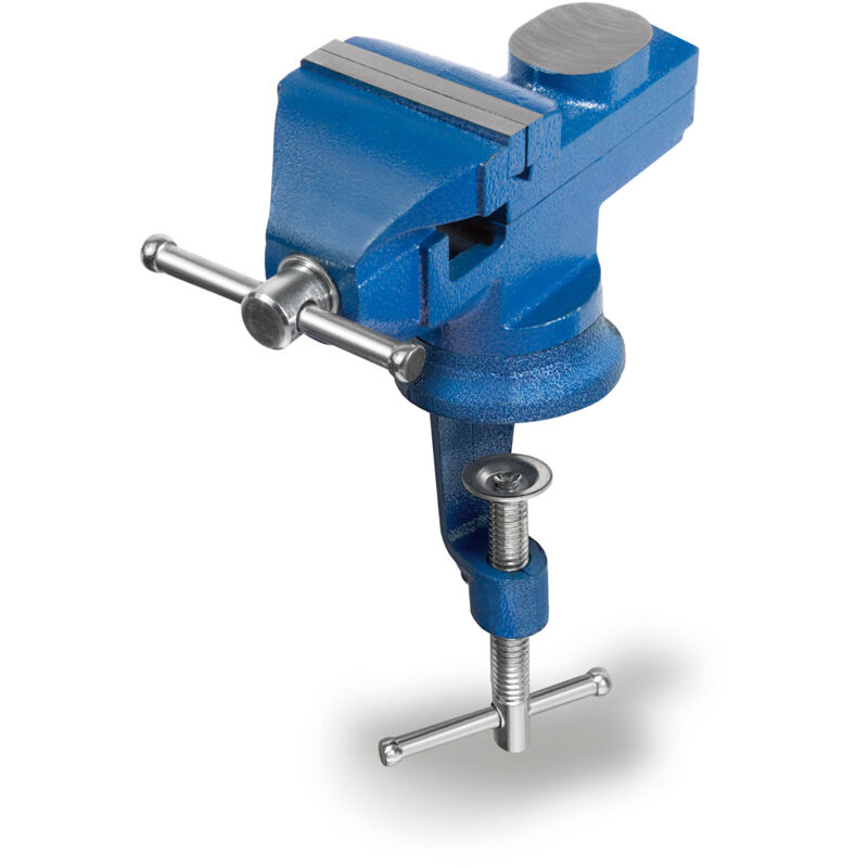 foto del prodotto eberth mini morsa con morsetto da tavolo, ruotabile a 360 , piccola morsa da tavolo con larghezza delle ganasce di 60 mm, larghezza massima di