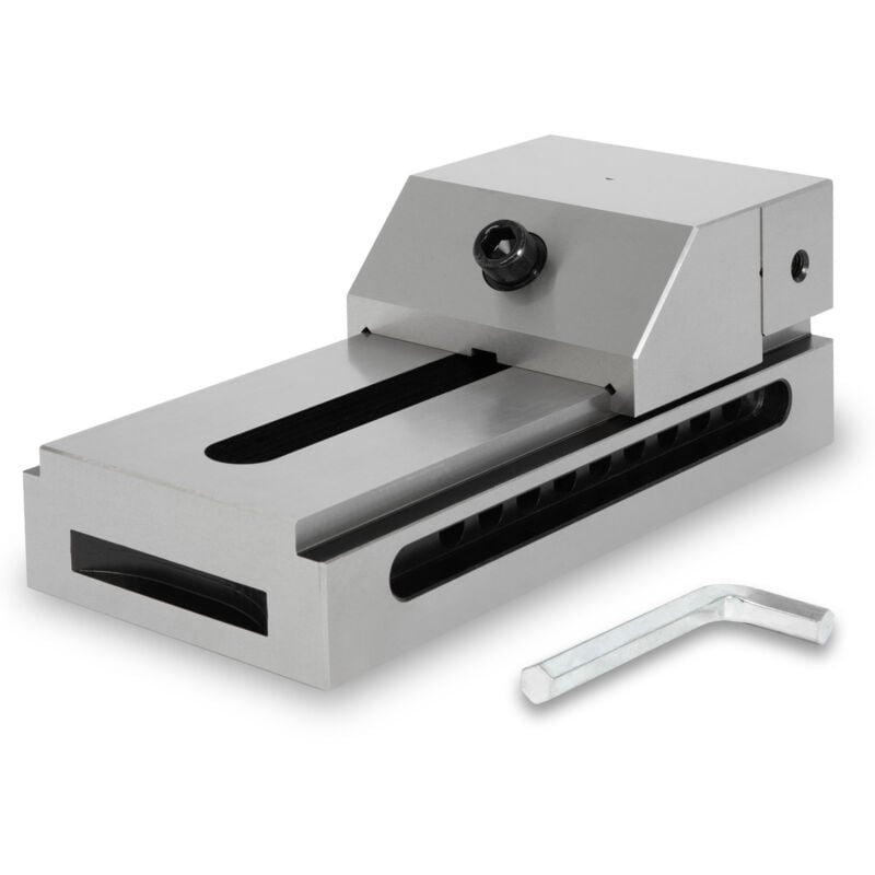 foto del prodotto eberth morsa di precisione a serraggio ridotto, larghezza ganasce 125 mm, forza di serraggio massima 160 mm, altezza ganasce 50 mm, in acciaio