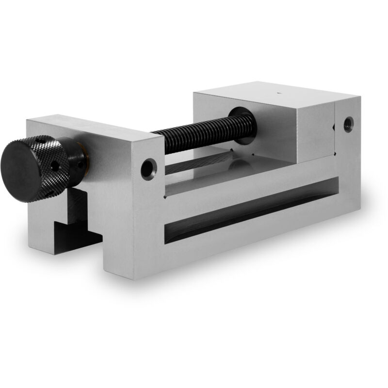 foto del prodotto eberth morsa di precisione con mandrino, larghezza ganasce 125 mm, forza di serraggio massima 160 mm, altezza ganasce 50 mm, in acciaio robusto,