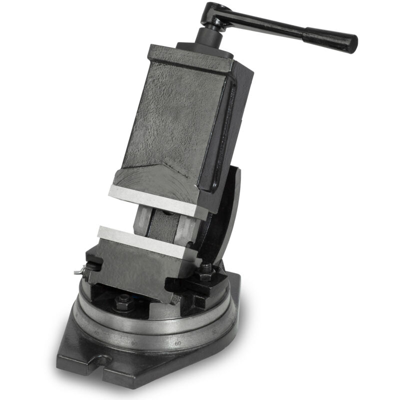 foto del prodotto eberth morsa per macchine rotanti e inclinabili in acciaio fuso, larghezza massima di serraggio 80 mm, larghezza ganasce 105 mm, per officine
