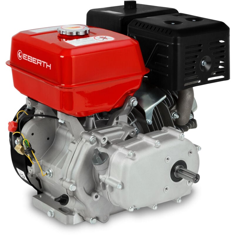 foto del prodotto eberth motore a benzina 15 cv 11,03 kw motore stazionario kart drive frizione a bagno d olio, albero 22 mm, motore a 4 tempi, 1 cilindro,