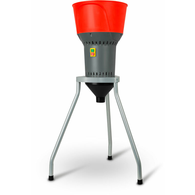 foto del prodotto eberth mulino elettrico per cereali con supporto, motore elettrico 1300 watt, tramoggia da 13l, 400kg h, lama in acciaio inox, 5 setacci inclusi,