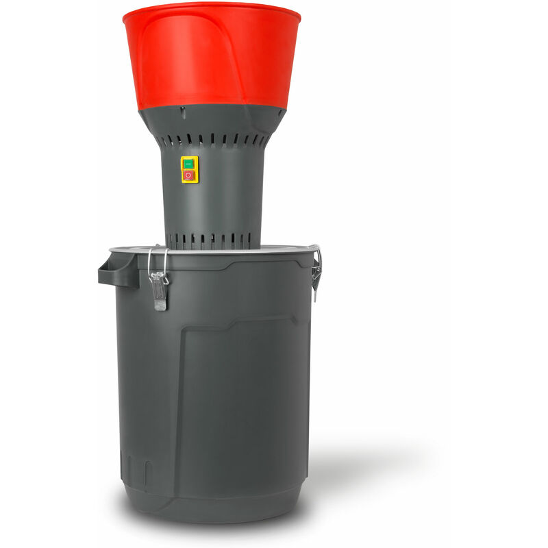 foto del prodotto eberth mulino elettrico per grano, mulino per mais, motore da 1300 watt, contenitore da 50l e tramoggia da 7l, macina con lama affilata in acciaio