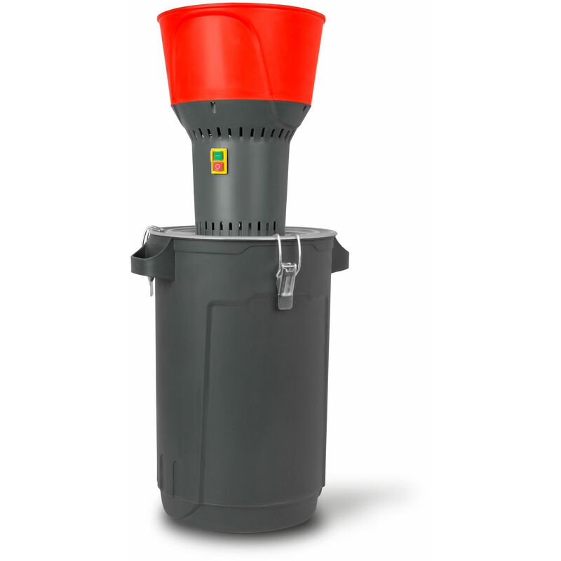 foto del prodotto eberth mulino elettrico per grano, mulino per mais, motore da 1300 watt, contenitore da 60l e tramoggia da 7l, macina con lama affilata in acciaio