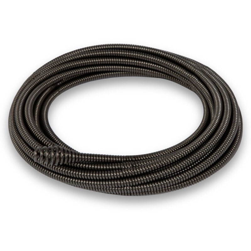 foto del prodotto eberth spirale 7,6m pezzo di ricambio per la macchina di pulizia del tubo elettrico, metallo robusto, testa della fresa a bulbo, 560 rpm, diametro