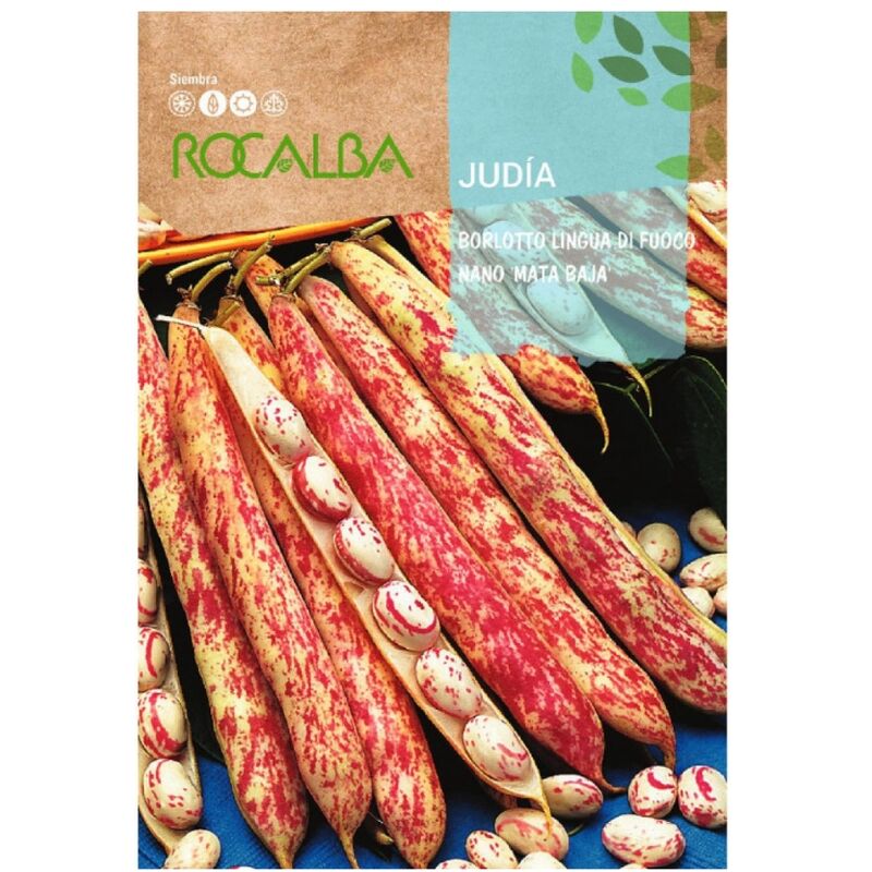 foto del prodotto ebraico rocalba borlotto linguoco di fuoco nano 50g x 10 buste