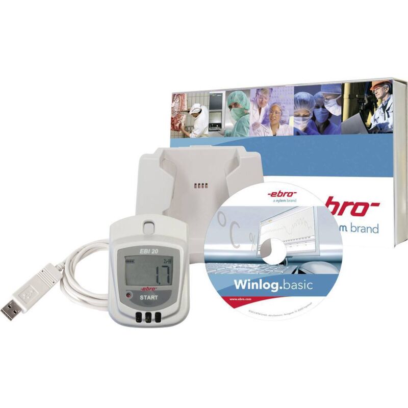 foto del prodotto ebro 1601-0048-z ebi 20-th1-set data logger multifunzione misura umidità dell'aria, temperatura -30 fino a 70 c 0 fi