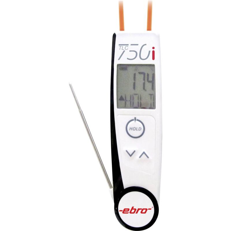 foto del prodotto ebro tlc 750i termometro a infrarossi e a penetrazione haccp ottica 2 1 50 250 c conforme haccp, misurazione a con