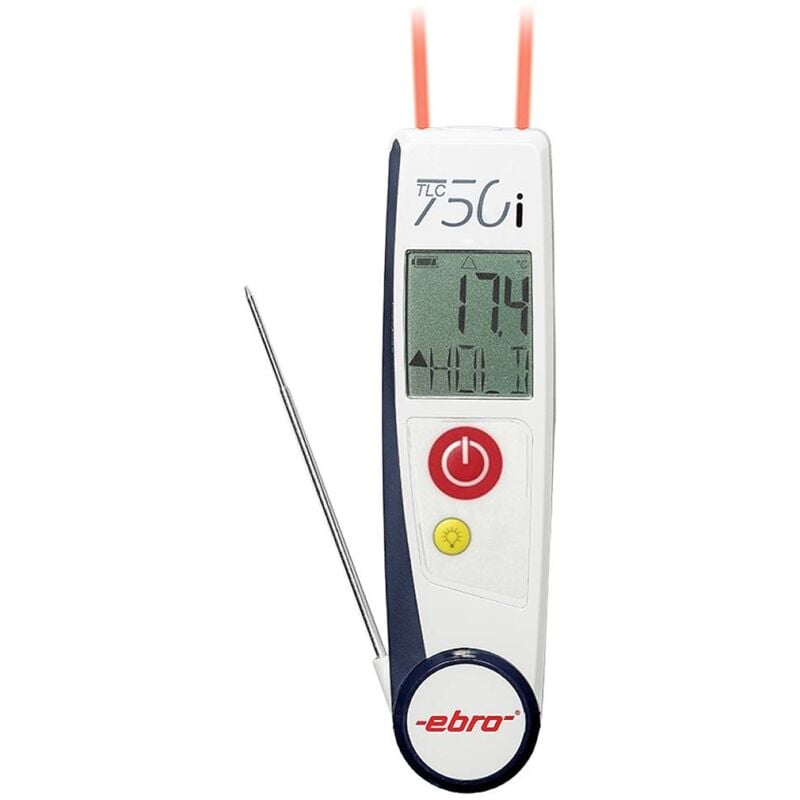 foto del prodotto ebro tlc 750i v2 termometro a infrarossi e a penetrazione haccp 50 250 c sensore tipo t conforme haccp, misurazion