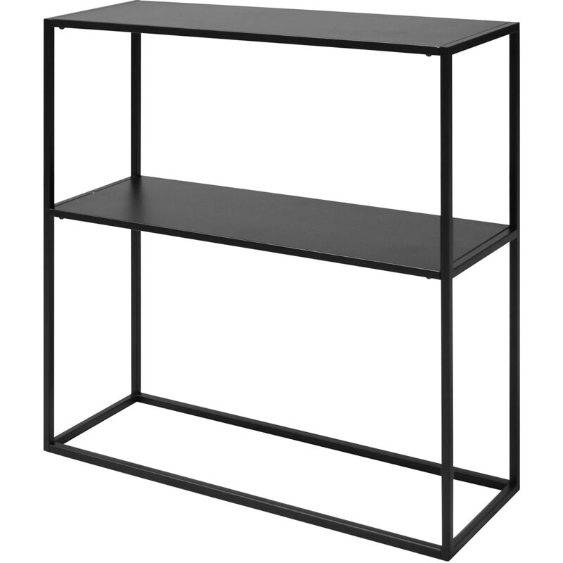 foto del prodotto ebuy24 ac design furniture nino tavolo consolle con 1 ripiani, l 79.5 x a 80.5 x p 26 cm, nero, metallo, 1 pz