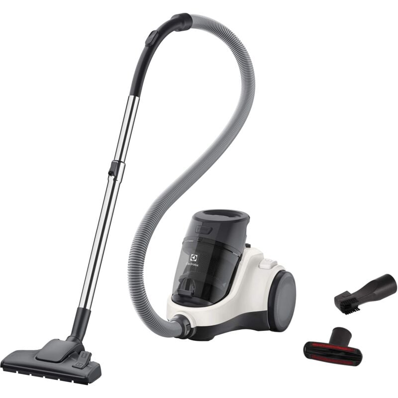 foto del prodotto ec41 2sw ease c4 aspirapolvere senza sacco, 700 w, 1.8 litri, 80 decibel, acciaio, bianca electrolux