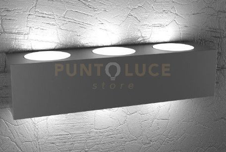 foto del prodotto eccentric applique 6 luci biemissione grigio antracite 1156 a6 ga